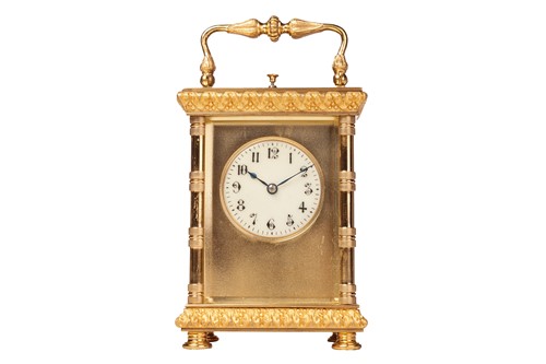 Lot 110 - An Anglaise Riche cased 8-day repeating...