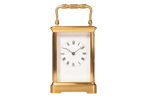 Lot 89 - JS of Paris; a Corniche cased 8-day lacquered...