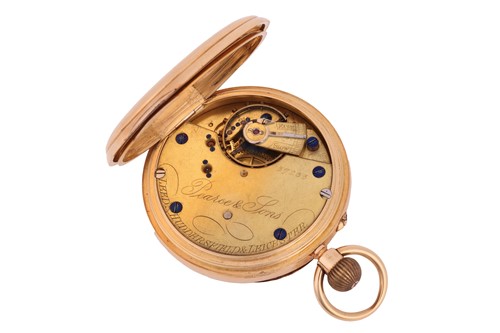 Lot Pearce & Sons – An 18ct Gold open-face pocket...