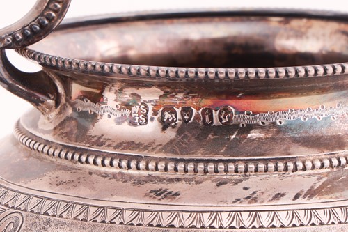 Lot 434 - A Victorian Grecian revival three-piece tea...