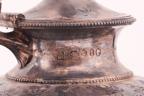 Lot 434 - A Victorian Grecian revival three-piece tea...