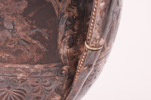 Lot 434 - A Victorian Grecian revival three-piece tea...