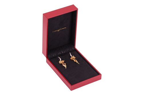 Lot Carrera y Carrera - a pair of diamond-set...