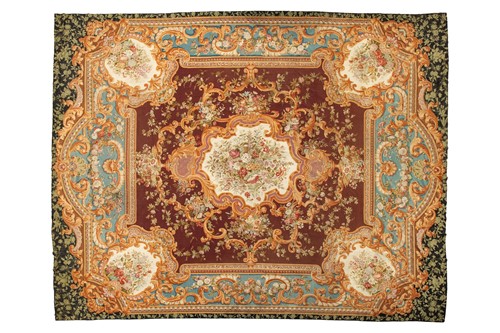Lot 226 - A large and impressive Aubusson-style tapestry...