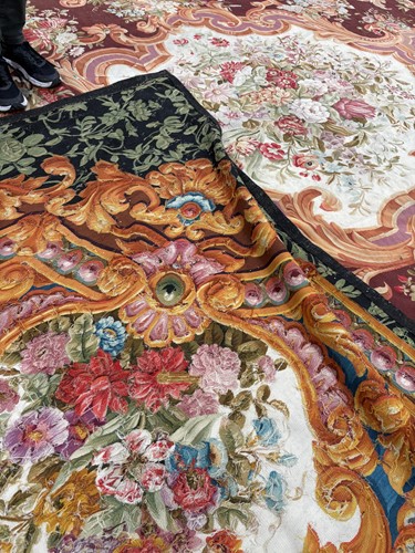Lot 226 - A large and impressive Aubusson-style tapestry...
