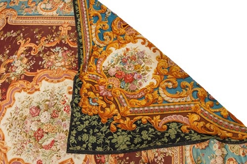 Lot 226 - A large and impressive Aubusson-style tapestry...