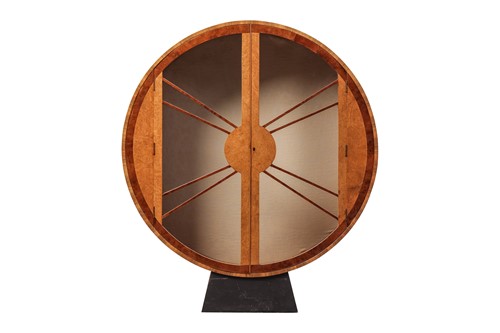 Lot An Art Deco circular 'Rocket' display cabinet,...