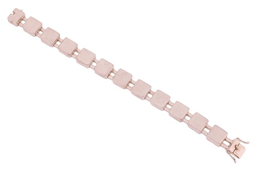 Lot Georg Jensen - an 'Aria' silver bracelet,...
