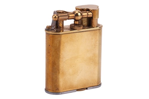 Lot 140 - Dunhill Unique 'Sports' lighter, brass-plated...