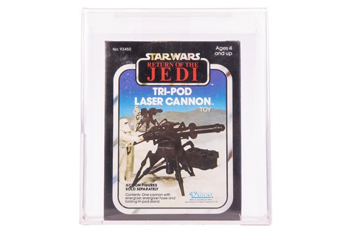 Lot Star Wars: a vintage graded Return of the Jedi...