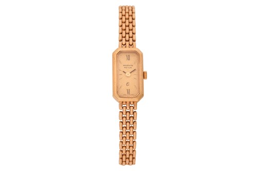 Lot 385 - Marvin Revue 9ct Gold Wristwatch Reference:...