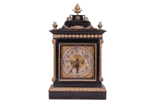 Lot A large and impressive Edwardian ebonised...