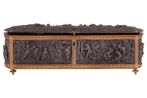 Lot T & E of Paris, a gilt bronze and electrotyped...