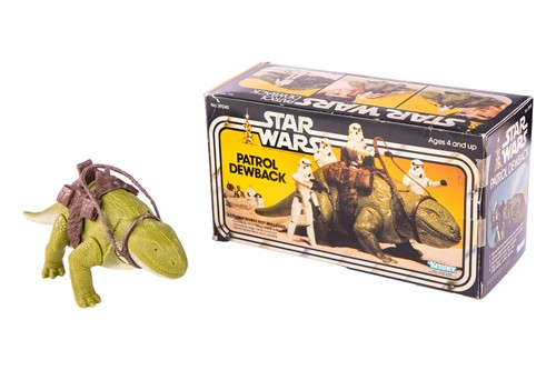 Lot Star Wars: a vintage Kenner Patrol Dewback...