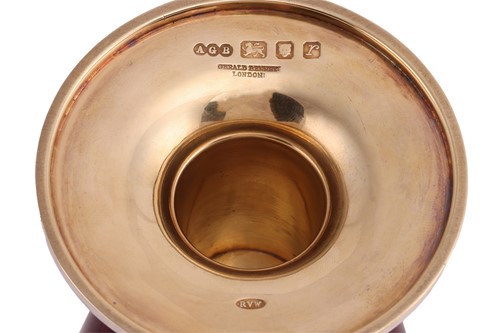 Lot Gerald Benney. A cased silver gilt and...