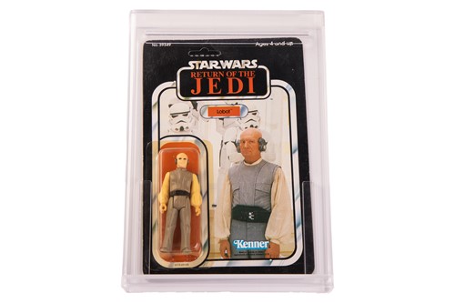 Lot Star Wars: a vintage Kenner Lobot carded...