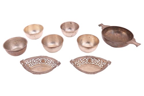 Lot 81 - A large quaich, of traditional form, London...