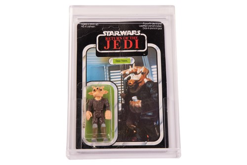 Lot Star Wars: a vintage Palitoy Ree-Yees carded...