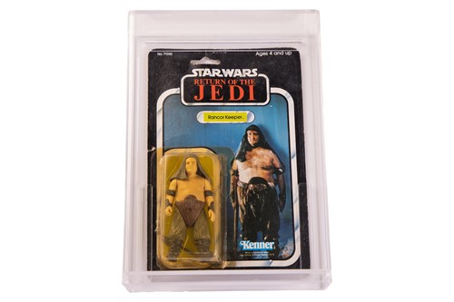 Lot Star Wars: a vintage Kenner Rancor Keeper...