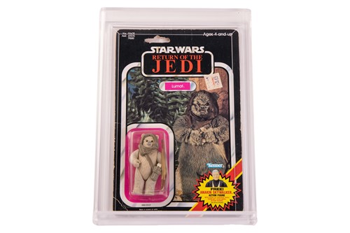 Lot Star Wars: a vintage Kenner Lumat carded...