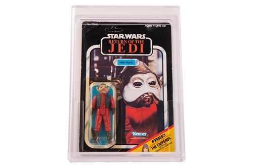 Lot Star Wars: a vintage Kenner Nien Nunb carded...