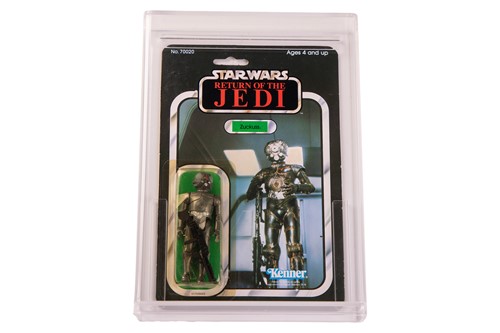 Lot Star Wars: a vintage Kenner Zuckuss carded...