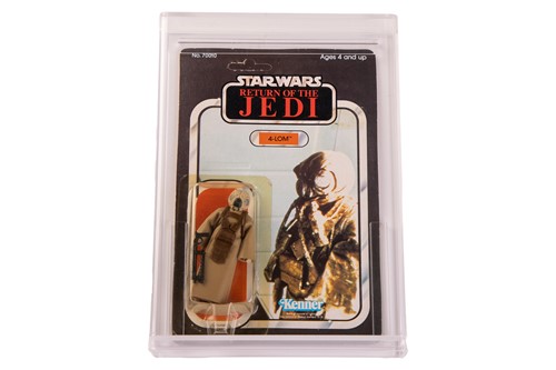 Lot Star Wars: a vintage Kenner 4-Lom carded...