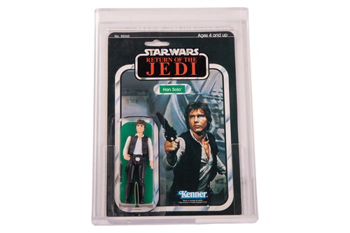 Lot Star Wars: a rare vintage and graded Kenner...