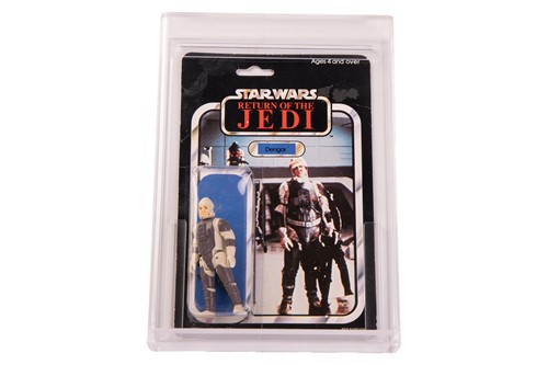 Lot Star Wars: a vintage Palitoy Dengar carded...