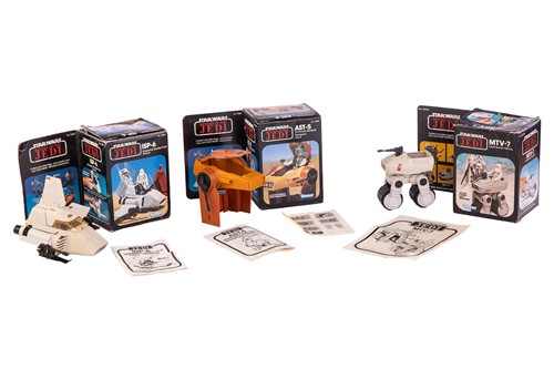 Lot Star Wars: three vintage boxed Kenner Return...