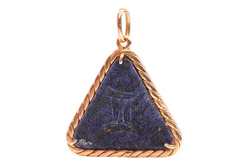 Lot 6 - A Gemini zodiac pendant, by Aldo Cipullo for...