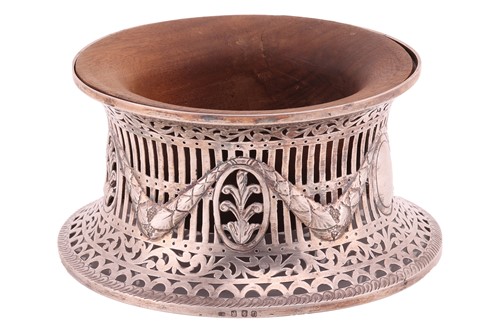 Lot An Irish silver potato ring, of traditional...