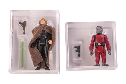 Lot 130 - Star Wars: two vintage UKG graded loose...