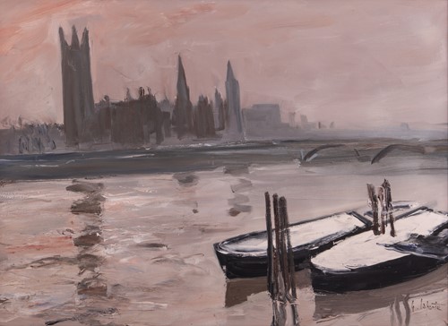Lot 5 - Georges Laporte (French 1926-2000) The Thames...