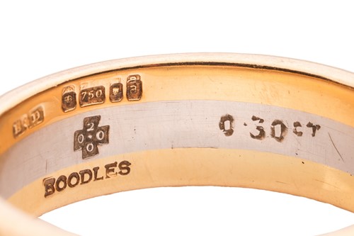 Lot Boodle & Dunthorne - a two-toned Amaré ring in...