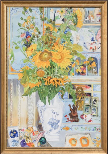 Lot Christiane Kubrick (German b.1932) Sunflowers...