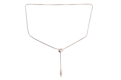 Lot 153 - A diamond-set toggle necklace, comprising a...