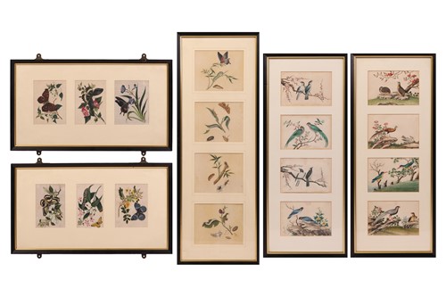 Lot 55 - Chinese School, 19th century, birds and...