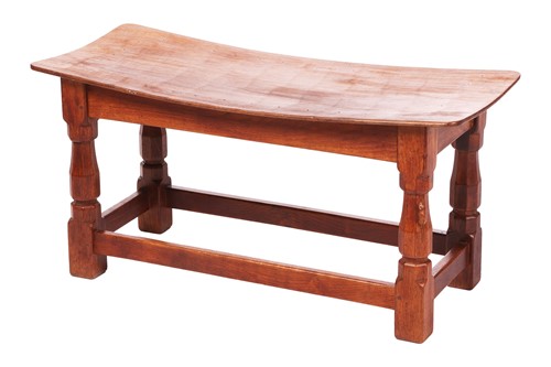 Lot Robert 'Mouseman' Thompson: an oak bench, with...