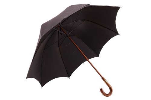 Lot 109 - A Briggs London black umbrella with gilt metal...