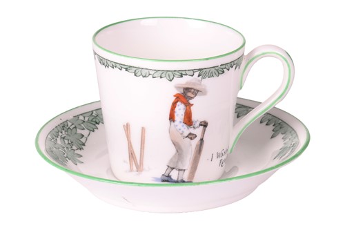 Lot A rare Royal Doulton cup and saucer of...