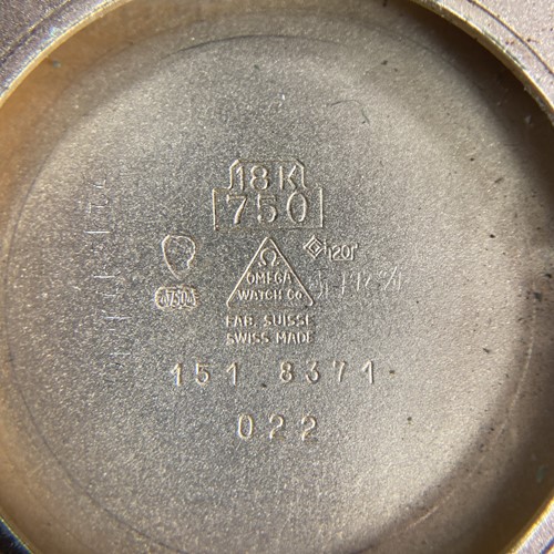 Lot Omega 18ct Gold De Ville Wristwatch Reference:...
