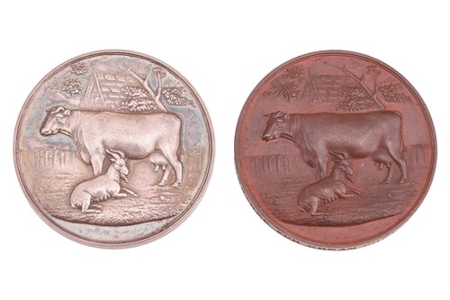 Lot 447 - A Victorian agricultural silver trophy cup and...