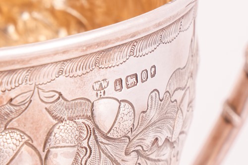 Lot 447 - A Victorian agricultural silver trophy cup and...