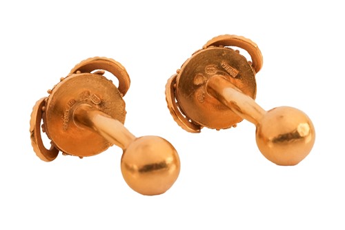 Lot Ilias Lalaounis - a pair of ram head cufflinks,...