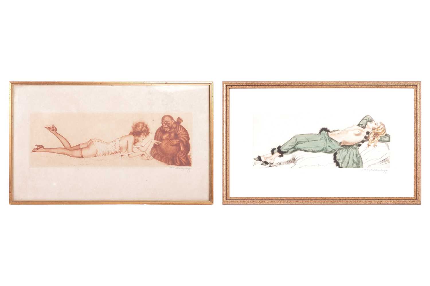 Lot 18 - Max Bruning (German, 1887 - 1968), reclining