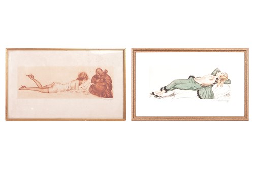 Lot Max Bruning (German, 1887 - 1968), reclining...