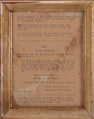 Lot 147 - English School, 19th century Portrait of A...