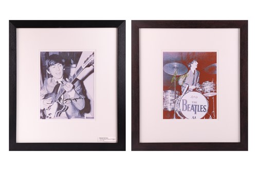 Lot Two signed and framed photographs, George...
