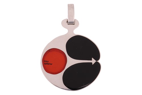 Lot Walter Schluep - a 'You Know' pendant, in the...